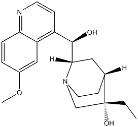 3-hydroxydihydroquinine Struktur