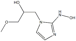 2-hydroxyaminomisonidazole Structure
