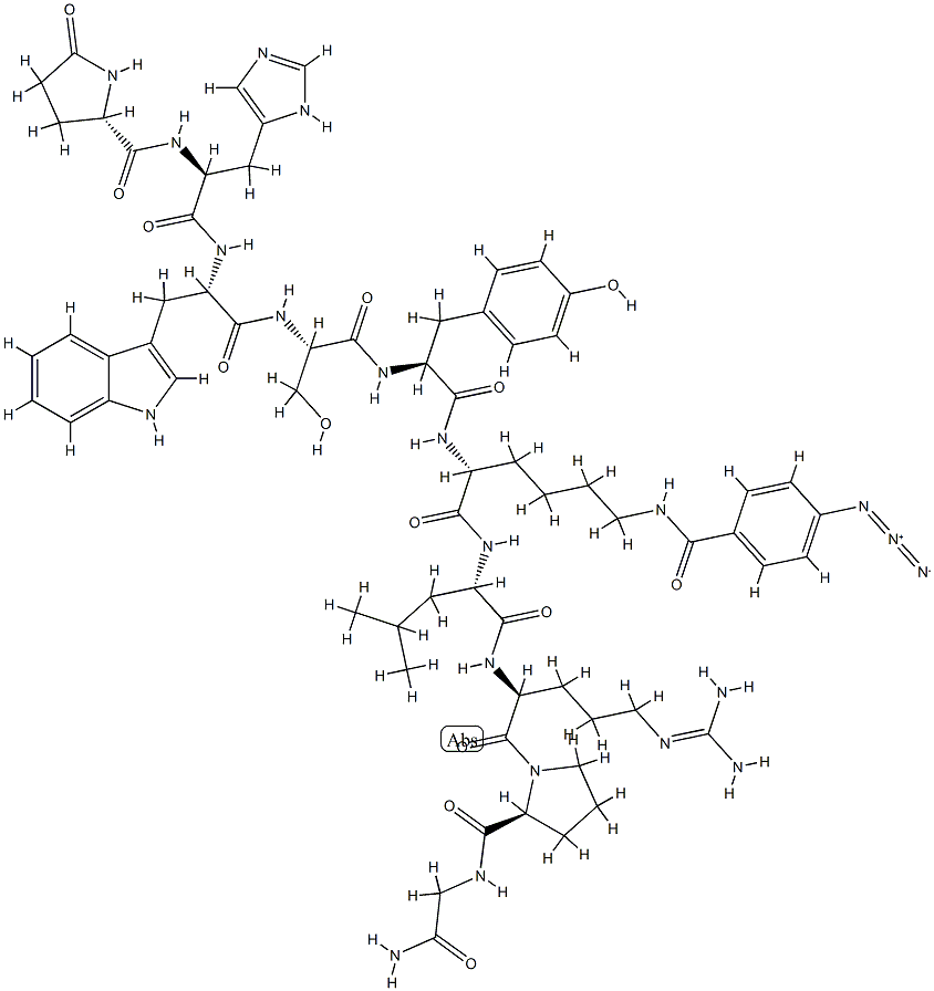LHRH, N-epsilon-azidobenzoyl-Lys(6)- 结构式