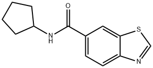 6-Benzothiazolecarboxamide,N-cyclopentyl-(9CI) Structure