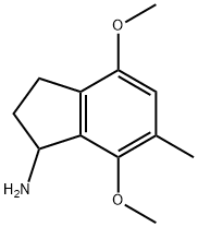 1H-Inden-1-amine,2,3-dihydro-4,7-dimethoxy-6-methyl-(9CI) Structure
