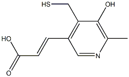 2-Propenoicacid,3-[5-hydroxy-4-(mercaptomethyl)-6-methyl-3-pyridinyl]-(9CI)|