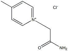 Pyridinium, 1-(2-amino-2-oxoethyl)-4-methyl-, chloride(1:1) Structure