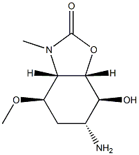 2(3H)-Benzoxazolone,6-aminohexahydro-7-hydroxy-4-methoxy-3-methyl-,[3aS-(3aalpha,4alpha,6bta,7alpha,7aalpha)]-(9CI)|