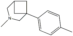 3-Azabicyclo[3.1.1]heptane,3-methyl-1-(4-methylphenyl)-(9CI) Struktur