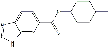 1H-Benzimidazole-5-carboxamide,N-(4-methylcyclohexyl)-(9CI) Struktur