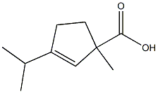 2-Cyclopentene-1-carboxylicacid,3-isopropyl-1-methyl-(5CI) Structure