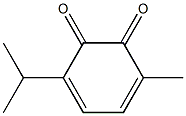 3,5-Cyclohexadiene-1,2-dione,3-methyl-6-(1-methylethyl)-(9CI) Struktur