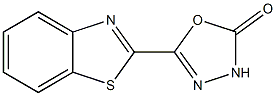 1,3,4-Oxadiazol-2(3H)-one,5-(2-benzothiazolyl)-(9CI) Struktur