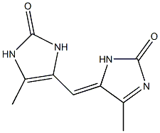 2H-Imidazol-2-one,4-[(2,3-dihydro-5-methyl-2-oxo-4H-imidazol-4-ylidene)methyl]-1,3-dihydro-5-methyl-(9CI) Structure