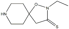1-Oxa-2,8-diazaspiro[4.5]decane-3-thione,2-ethyl-(9CI) Struktur