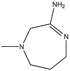 1H-1,4-Diazepin-3-amine,2,5,6,7-tetrahydro-1-methyl-(9CI) 化学構造式