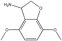 3-Benzofuranamine,2,3-dihydro-4,7-dimethoxy-(9CI) Struktur