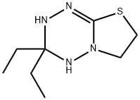 2H-Thiazolo[3,2-b]-1,2,4,5-tetrazine,3,3-diethyl-3,4,6,7-tetrahydro-(9CI) 结构式