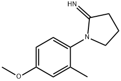 2-Pyrrolidinimine,1-(4-methoxy-2-methylphenyl)-(9CI) Structure