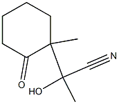 Cyclohexaneacetonitrile,  -alpha--hydroxy--alpha-,1-dimethyl-2-oxo- 化学構造式