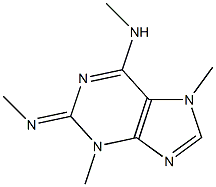2H-Purin-6-amine,3,7-dihydro-N,3,7-trimethyl-2-(methylimino)-(9CI) Struktur