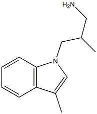 1H-Indole-1-propanamine,bta,3-dimethyl-(9CI) Struktur