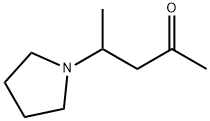 2-Pentanone,4-(1-pyrrolidinyl)-(9CI) Structure