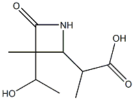 2-Azetidineaceticacid,3-(1-hydroxyethyl)-alpha,3-dimethyl-4-oxo-(9CI) 结构式
