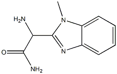 1H-Benzimidazole-2-acetamide,alpha-amino-1-methyl-(9CI) Structure