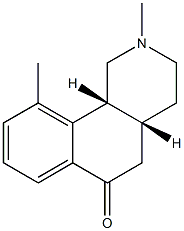 Benz[h]isoquinolin-6(2H)-one, 1,3,4,4a,5,10b-hexahydro-2,10-dimethyl-, (4aR,10bR)-rel- (9CI) Struktur