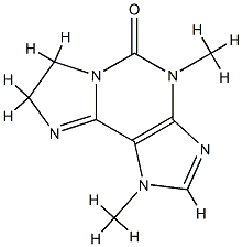 5H-Imidazo[2,1-i]purin-5-one,1,4,7,8-tetrahydro-1,4-dimethyl-(9CI) Struktur