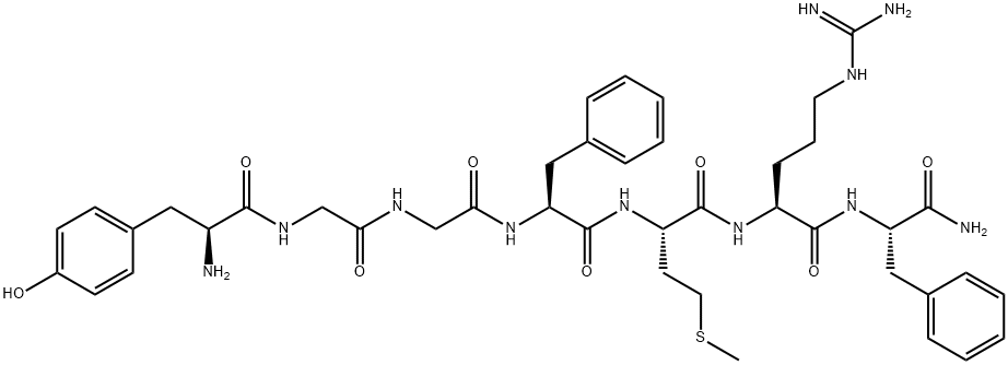 enkephalin-Met, Arg(6)-PheNH2(7)-,78761-61-2,结构式