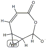 Hex-2-enonic  acid,  4,5-anhydro-2,3-dideoxy-6-C-oxy-,  -lactone  (9CI) Structure