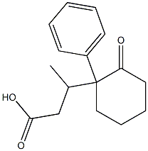 β-Methyl-2-oxo-1-phenylcyclohexanepropionic acid,788-56-7,结构式