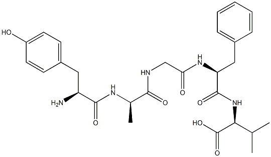 enkephalin, Ala(2)-Val(5)- Structure
