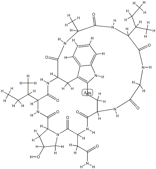 amaninamide, deoxy-Ile(3)-Ala(5)-|