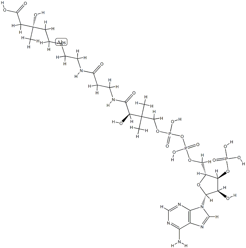 78901-91-4 3-hydroxy-3-methyl-4-carboxybutyl-coenzyme A