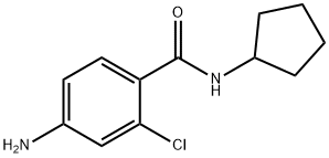 4-amino-2-chloro-N-cyclopentylbenzamide Structure