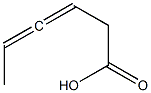 3,4-Hexadienoic acid 结构式