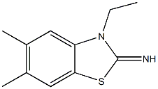 2(3H)-Benzothiazolimine,3-ethyl-5,6-dimethyl-(9CI) 结构式