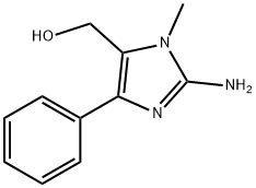 1H-Imidazole-5-methanol,2-amino-1-methyl-4-phenyl-(9CI) Structure