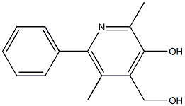 4-Pyridinemethanol,3-hydroxy-2,5-dimethyl-6-phenyl-(9CI) Struktur
