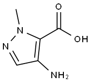 4-氨基-2-甲基-2H-吡唑-3-羧酸 结构式