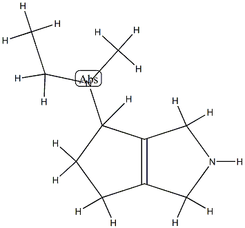 Cyclopenta[c]pyrrol-4-amine, N-ethyl-1,2,3,4,5,6-hexahydro-N-methyl- (9CI) 结构式