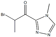 1-Propanone,2-bromo-1-(4-methyl-4H-1,2,4-triazol-3-yl)-(9CI) 结构式