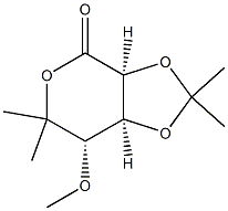 D-lyxo-Hexonic acid, 6-deoxy-5-C-methyl-4-O-methyl-2,3-O-(1-methylethylidene)-, delta-lactone (9CI) 结构式