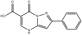 7-oxo-2-phenyl-4,7-dihydropyrazolo[1,5-a]pyriMidine-6-carboxylic acid 结构式