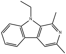 9H-Pyrido[3,4-b]indole,9-ethyl-1,3-dimethyl-(9CI) 结构式