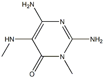 4(3H)-Pyrimidinone,2,6-diamino-3-methyl-5-(methylamino)-(9CI) 结构式