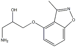 2-Propanol,1-amino-3-[(3-methyl-1,2-benzisoxazol-4-yl)oxy]-(9CI) Structure
