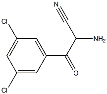 Benzenepropanenitrile,  -alpha--amino-3,5-dichloro--bta--oxo- Struktur