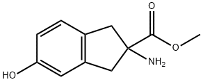 1H-Indene-2-carboxylicacid,2-amino-2,3-dihydro-5-hydroxy-,methylester(9CI) Struktur