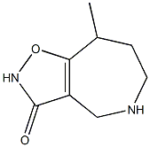 2H-Isoxazolo[4,5-c]azepin-3(4H)-one,5,6,7,8-tetrahydro-8-methyl-(9CI) Structure