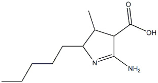 2H-Pyrrole-4-carboxylicacid,5-amino-3,4-dihydro-3-methyl-2-pentyl-(9CI)|